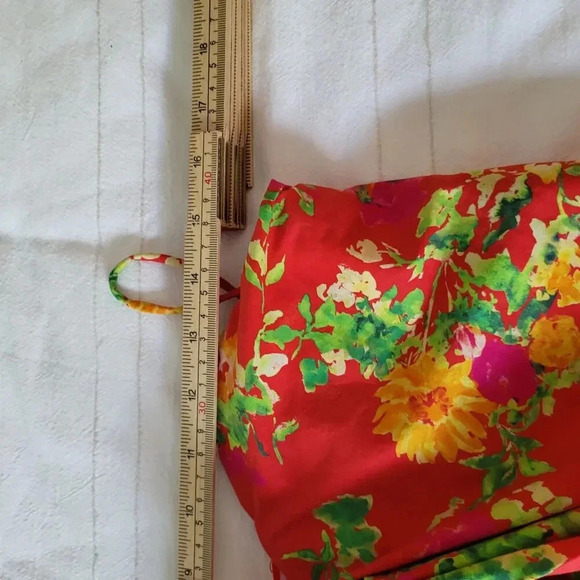 $420 Caroline Constas Kaia Strapless Bustier Mini Dress Red Radiant Flor… - Picture 16 of 16